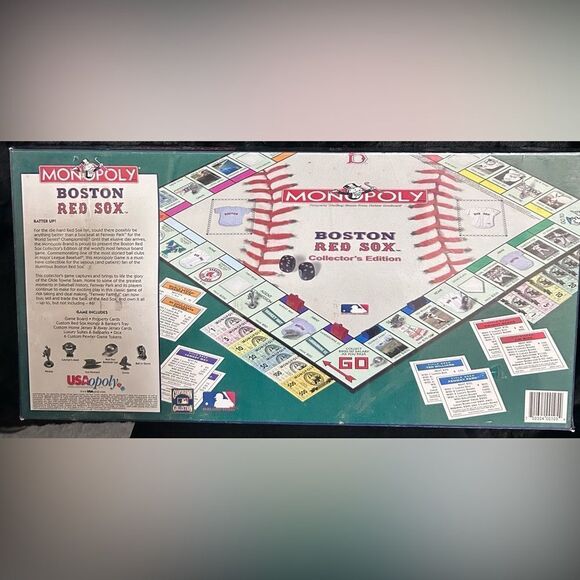 NEW SEALED Boston Red Sox Monopoly Collector's Edition w/ Pewter Tokens 2000 - Picture 6 of 7